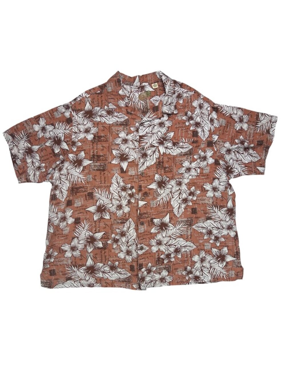 Caribbean 2X Men Silk Cotton Tropical Hawaiian Shirt Camp Resortwear Cruise